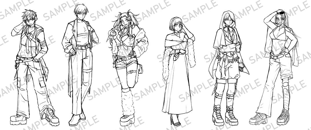 ALNST Outfit Sprite Sketches Currently a Work in Progress
